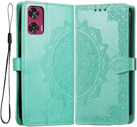 Pattintható tok a Motorola Edge 50 Fusion 5G, Mandala, zöld