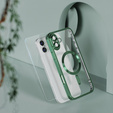 Tok iPhone 16-hoz, Electro MagSafe, zöld + üveg a képernyőhöz