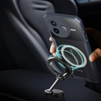 Tok Xiaomi Redmi Note 14 Pro/Pro+ 5G, mágneses lemezzel, átlátszó / fekete