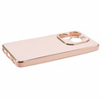 Tojás Infinix Hot 40i, Glamour CamShield, rózsaszín rose gold