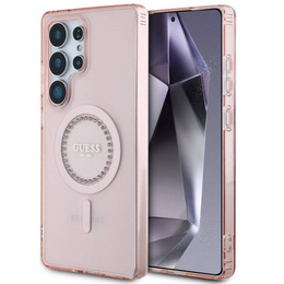 GUESS Telefontok a Samsung Galaxy S25 Ultra, 4G Big Metal Logo, rózsaszín