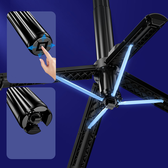 Blavec Selfie Stick Aluminium Fusion P07 MagSafe, LED fényekkel és távirányítóval