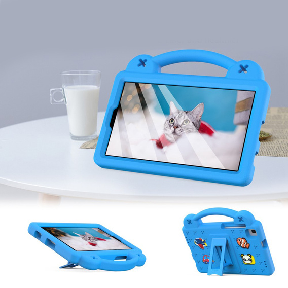 Gyermek tok Samsung Galaxy Tab A7 Lite 8.7 T220/T225, Cute Patterns, állvánnyal, kék
