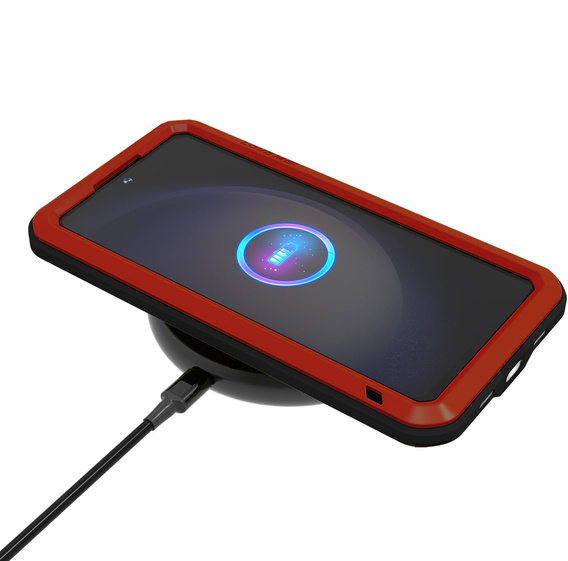 Páncélozott tok edzett üveggel Samsung Galaxy S25 FE készülékhez