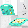 Gyermek tok iPad mini 7.9" 2019/2015/2014/2013/2012 (5/4/3/2/1 gen.), Cute Patterns, állvánnyal, zöld