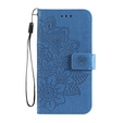 Pattintható tok a Oppo Reno5 Z / A94 / A95 5G, Mandala, kék