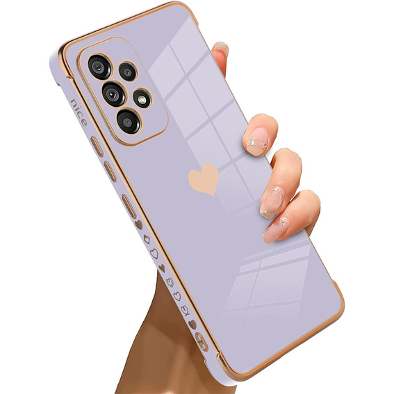 Telefontok a Samsung Galaxy A13 4G, Electro heart, lila