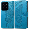 Pattintható tok a Xiaomi 14T Pro, Butterfly, kék