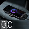 Kameravédő tok Samsung Galaxy S23 Ultra, CamShield MagSafe, átlátszó / fekete