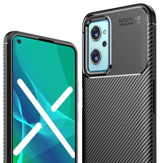 Telefontok a Realme 9i / Oppo A96 / Oppo A36, Carbon Gel, fekete