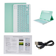 Tok + billentyűzet Samsung Galaxy Tab S7 T870/T875 / S8, Pen Slot, zöld