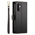 Wallet Zipper Pocket flip tok Samsung Galaxy A17 5G, Wallet Zipper Pocket, fekete