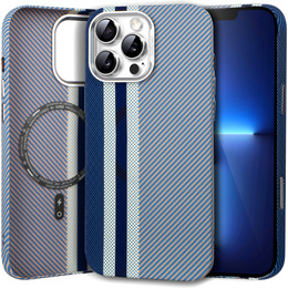 Tok iPhone 13 Pro, Carbon Fiber MagSafe, kék