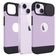 ERBORD MagSafe Cam Slider tok, lila + képernyővédő üveg iPhone 13 / iPhone 14 készülékekhez