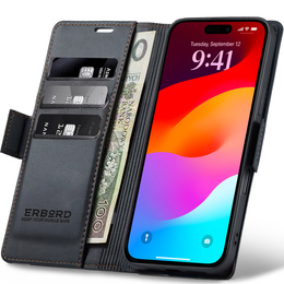 Fényes Litchi pénztárca tok iPhone 17 Pro Max készülékhez