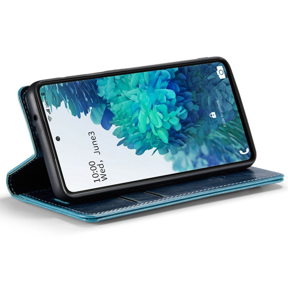 CASEME flip tok Samsung Galaxy S20 FE / 5G, Waxy Textured, kék