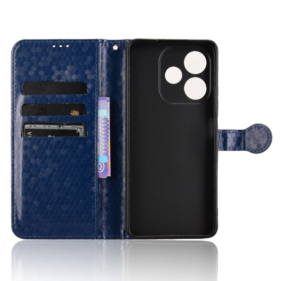 Flap tok Oppo A5 Pro 5G, Wallet Rhombus, kék