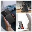 Tok Samsung Galaxy S25 Ultra, Card Holder Kickstand, fekete