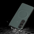 Telefontok a Sony Xperia 1 VI, Leather Hybrid MagSafe, zöld