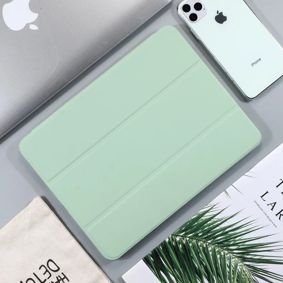 Tok iPad Air 13" 2025/2024 (7/6 gen.), Smartcase tolltartóval, zöld