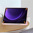 Tok Samsung Galaxy Tab S10 Lite / S10 FE / S9 FE, Smartcase tolltartóval, rózsaszín