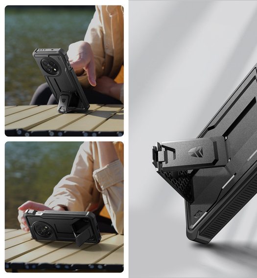 Páncélozott tok a OnePlus 13, Dexnor Full Body (Two Frames), fekete