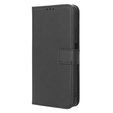 Pattintható tok a Realme C55, Wallet, Smart Magnet, fekete