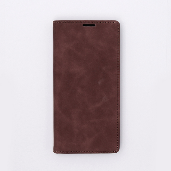 Telefontok a Oppo A78 5G, ERBORD Vintage, pénztárca patenttal, kávé