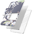 Telefontok a Samsung Galaxy Tab S7 FE, Suritch Full Body Flowers, szürke
