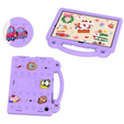 Gyermek tok Samsung Galaxy Tab A9+, Cute Patterns, állvánnyal, lila