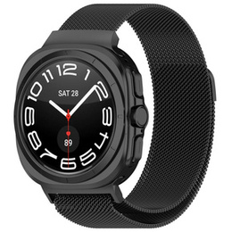 Milánói karkötő szíj a Samsung Galaxy Watch Ultra 47mm (2025 / 2024), Fekete