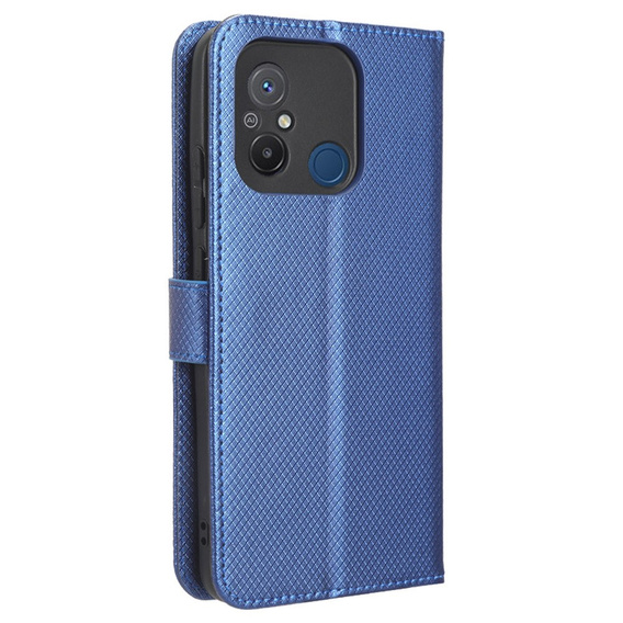 Pattintható tok a Xiaomi Redmi 12C, Wallet, Smart Magnet, kék