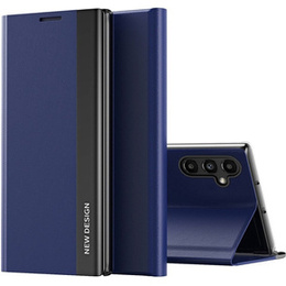Pattintható tok a Samsung Galaxy A14 4G/5G, Side Magnetic, sötétkék