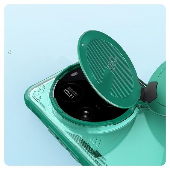 Tok Xiaomi 15 Ultra, páncélozott Nillkin, Icelade Prop, zöld