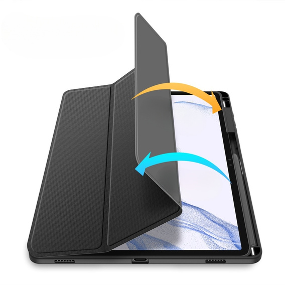 Tok Samsung Galaxy Tab S9+, Dux Ducis TOBY, fekete