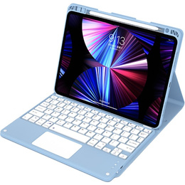 Tok + billentyűzet iPad Air 10.9 4 2020 / 5 2022, Touchpad, kék