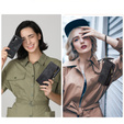 CASEME tok Samsung Galaxy A56 5G, Retro Leather Wallet, szíjjal, fekete