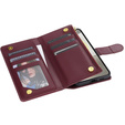 Flap tok Samsung Galaxy A56 5G, Rhombus Crossbody Leather, bordó