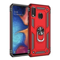 Páncélozott telefontok a Samsung Galaxy A20E, Nox Case Ring, piros