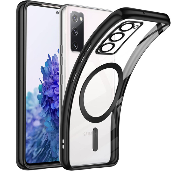 Tok Samsung Galaxy S20 FE-hoz, Electro MagSafe, fekete + üveg a képernyőhöz