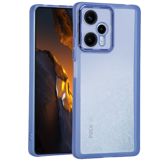 Telefontok a Xiaomi Poco F5, Fusion Hybrid, átlátszó / kék