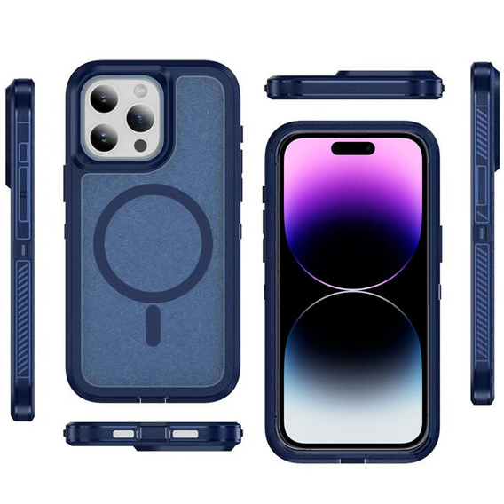 Tok kerettel iPhone 14 Pro készülékhez, MagSafe-hoz, kék