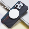 Tok iPhone 16 Pro Max hoz, Aramid Fiber MagSafe, fekete
