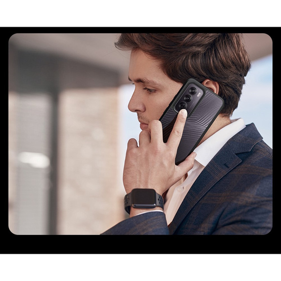 DuxDucis tok Oppo Reno 12, Aimo case, átlátszó / fekete
