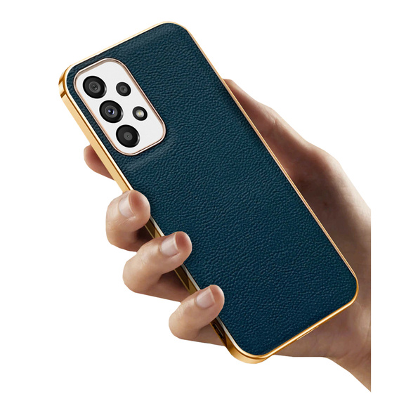 Telefontok a Samsung Galaxy A13 4G, Cowhide Leather, zöld