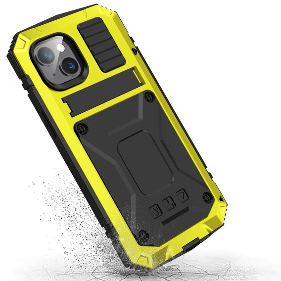 Páncélozott tok a iPhone 14, R-JUST, sárga