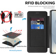 RFID pénztárca MagSafe flip tok kameravédelemmel Samsung Galaxy S26 készülékekhez, fekete