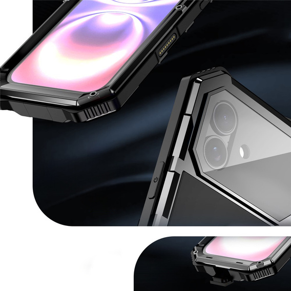 R-JUST páncélozott tok állvánnyal iPhone 17-hez