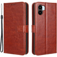 Pattintható tok a Xiaomi Redmi A1 4G / A2 4G, Crazy Horse Wallet, barna