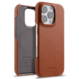 MELKCO tok iPhone 16 Pro, Waxy Textured, barna